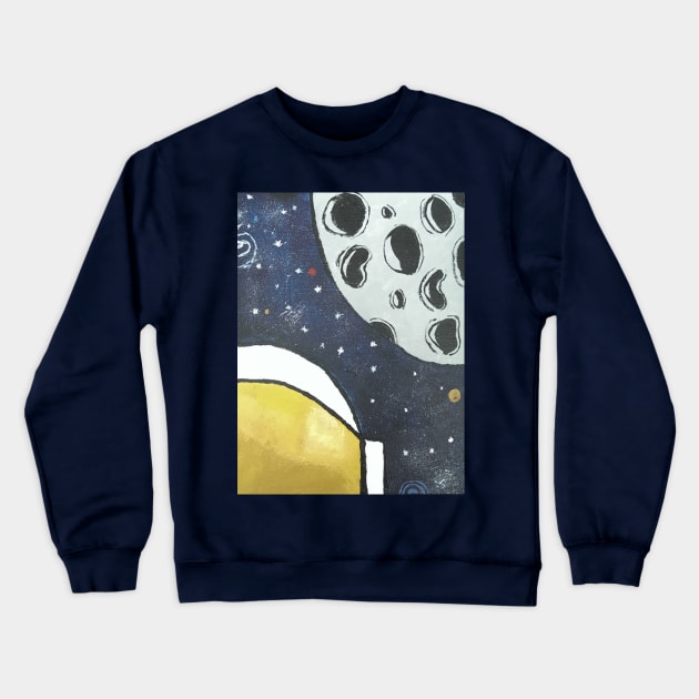 Why For Fuck The Moon? Crewneck Sweatshirt by TheWickerBreaker